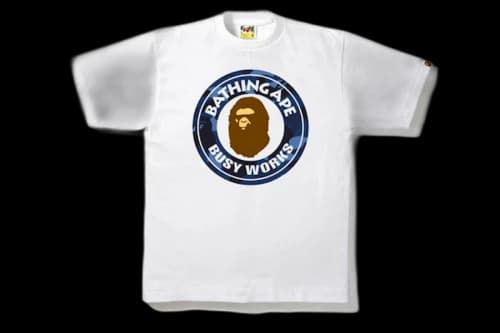 BAPE Color Camo Busy Works Tee White/Blue