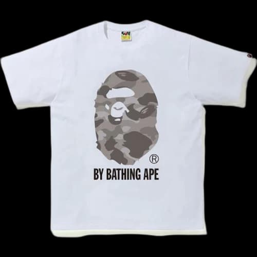 BAPE Color Camo by Bathing Ape Tee White/Gray