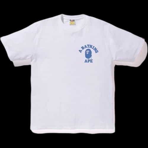 BAPE Color Camo College ATS Tee White/Blue