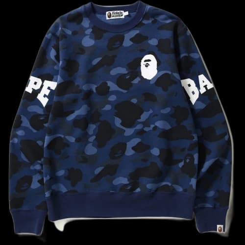 BAPE Color Camo Crewneck Crewneck Blue