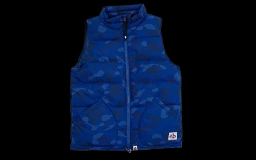 BAPE Color Camo Down Vest Blue