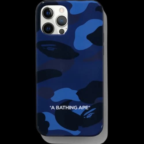 BAPE Color Camo iPhone 12/12 Pro Case Navy