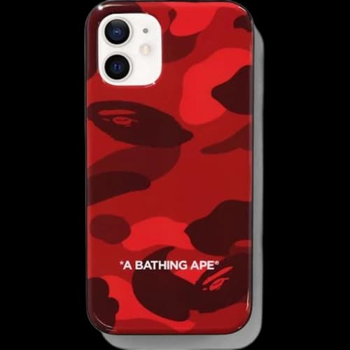 BAPE Color Camo iPhone 12 Mini Case Red