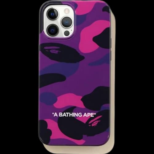 BAPE Color Camo iPhone 12 Pro Max Case Purple