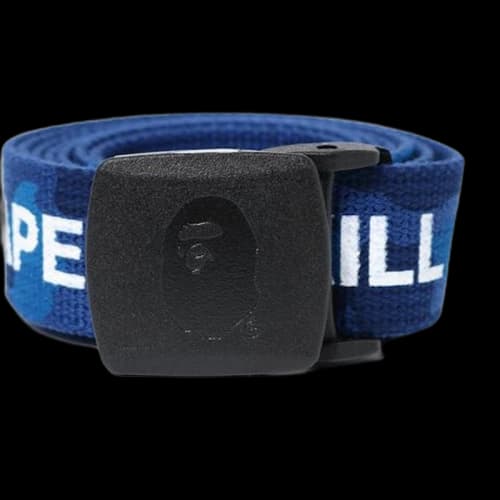 BAPE Color Camo Logo Gi Belt Belt Blue
