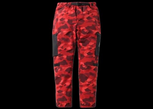 BAPE Color Camo Military Pants Red