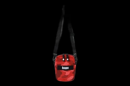 BAPE Color Camo Military Shoulder Bag Red