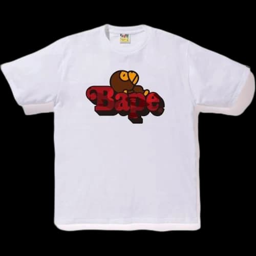 BAPE Color Camo Milo On Bape T-Shirt White/Red