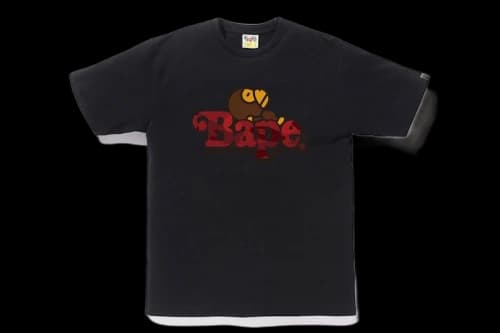 BAPE Color Camo Milo On Bape Tee Black/Red