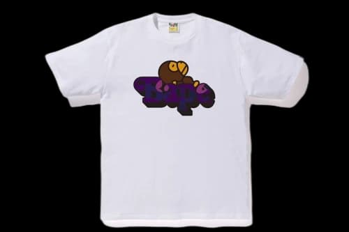 BAPE Color Camo Milo On Bape Tee White/Purple