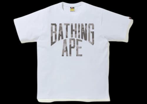 BAPE Color Camo NYC Logo Tee White/Gray