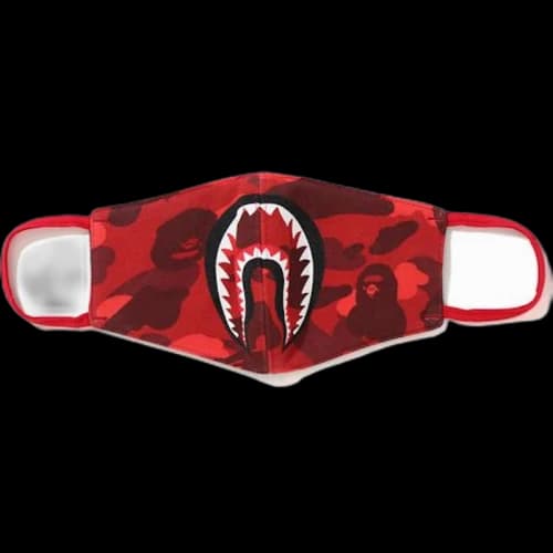 BAPE Color Camo Shark Mask Red/Burgundy