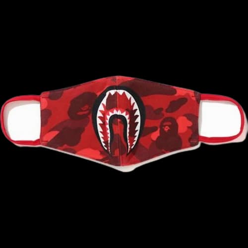 BAPE Color Camo Shark Mask (SS21) Red