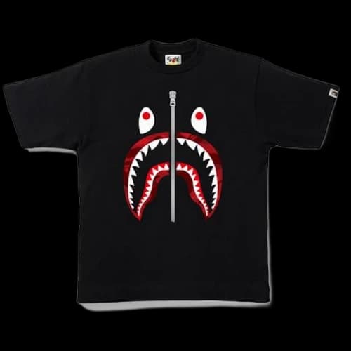 BAPE Color Camo Shark Tee Black/Red