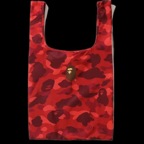 BAPE Color Camo Shopping Bag L Red