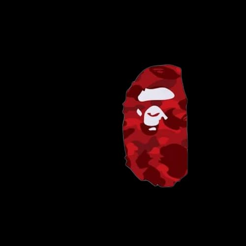 BAPE Color Camo Side Big Ape Head Tee White/Red