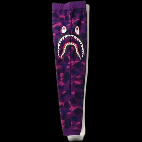 BAPE Color Camo Side Shark Slim Sweat Pants Pants Purple