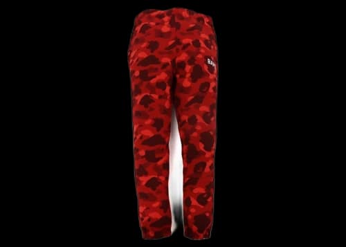 BAPE Color Camo Sweat Pants (FW21) Red