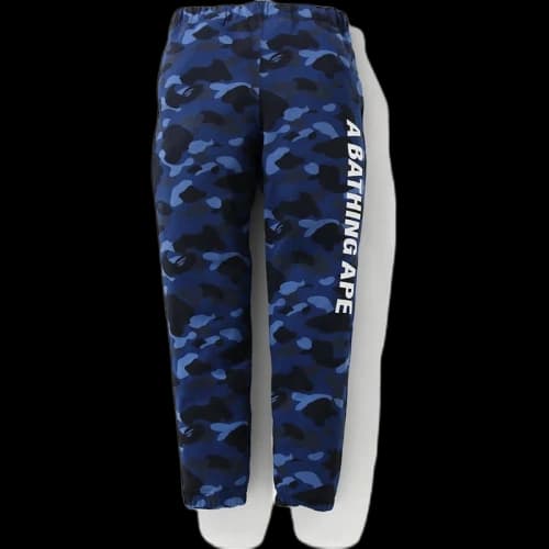 BAPE Color Camo Sweat Pants Navy