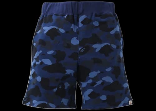 BAPE Color Camo Sweat Shorts (SS21) Blue