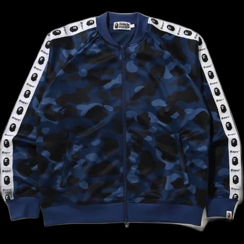 BAPE Color Camo Tape Jersey Top Blue