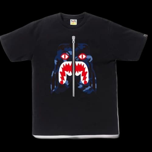 BAPE Color Camo Tiger Tee Black/Blue