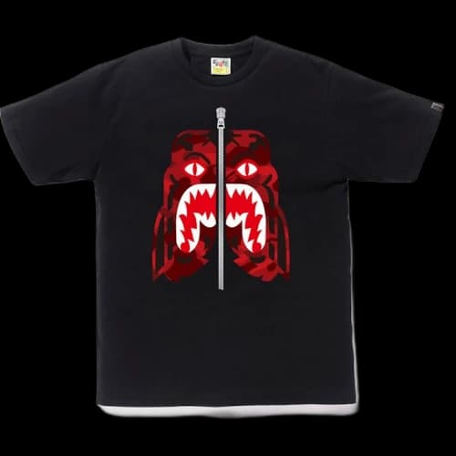 BAPE Color Camo Tiger Tee Black/Red