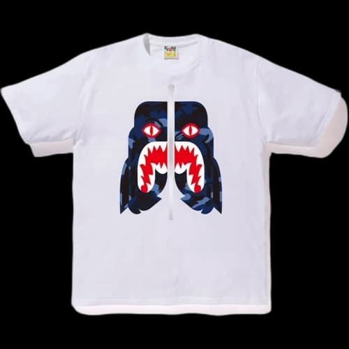 BAPE Color Camo Tiger Tee White/Blue