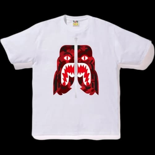 BAPE Color Camo Tiger Tee White/Red