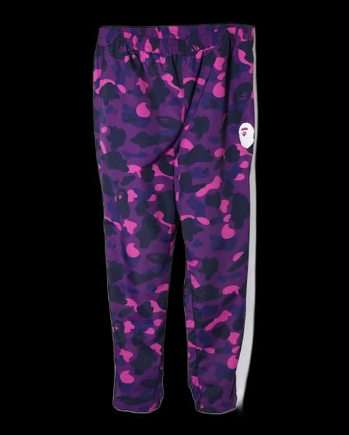 BAPE Color Camo Track Pants Purple