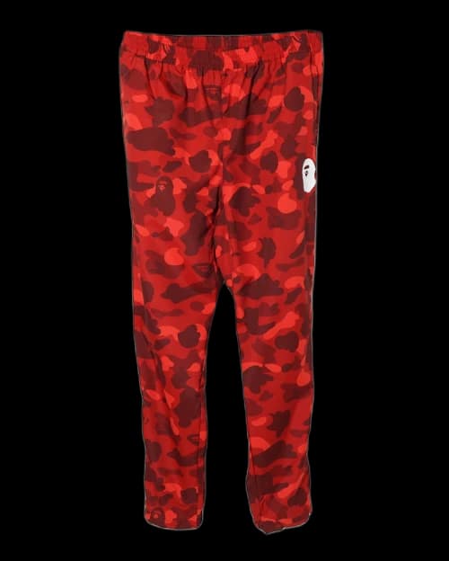 BAPE Color Camo Track Pants Red