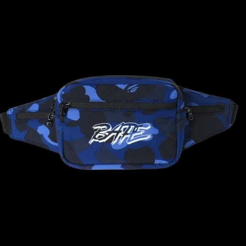 BAPE Color Camo Waist Bag Blue