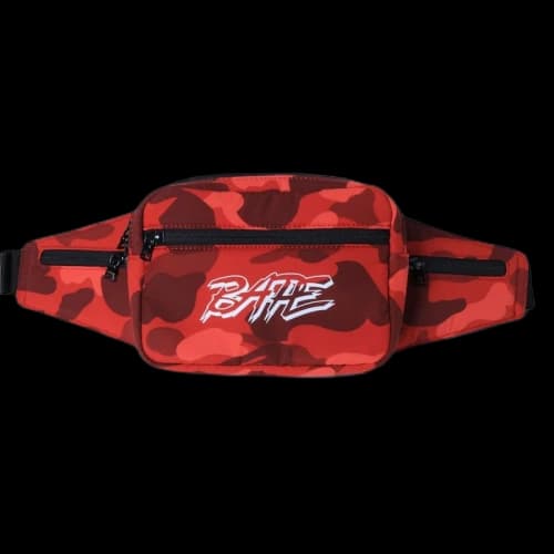 BAPE Color Camo Waist Bag Red