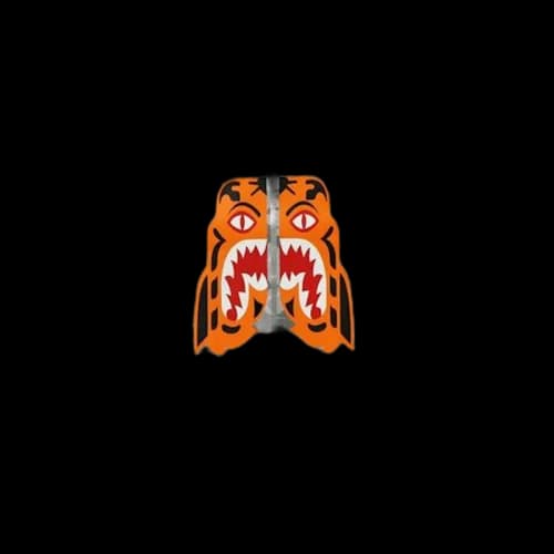 BAPE Digital Camo Tiger Tee Gray