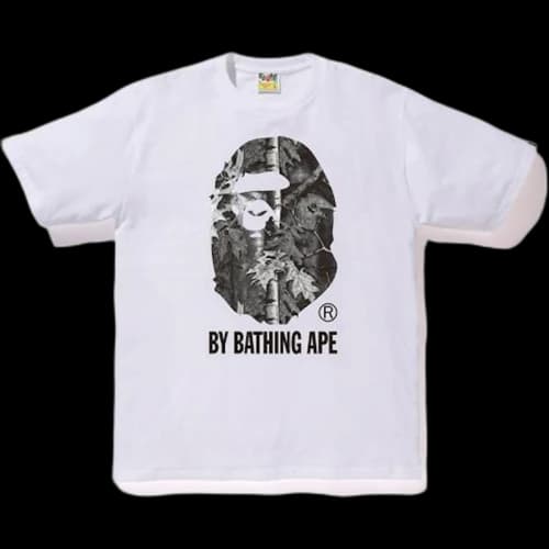 BAPE Forest Camo By Bathing Tee White/Black