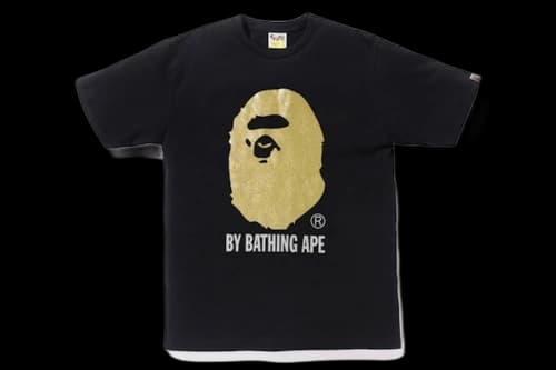 BAPE Glitter By Bathing Tee Black/Gold