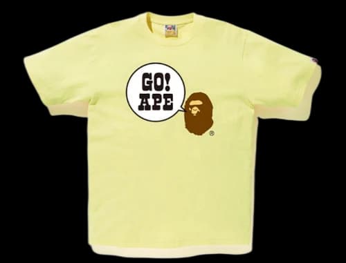 BAPE Go Ape Tee Yellow