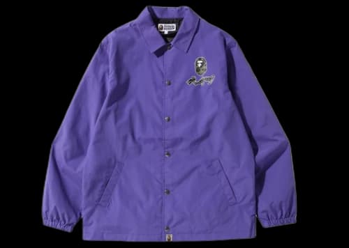BAPE Harajuku Coach Jacket Purple