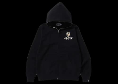 BAPE Harajuku Full Zip Hoodie Black