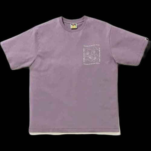 BAPE Ink Print Relaxed #1 Tee Purple