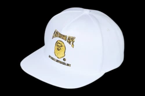 BAPE Jewelry Snap Back Cap White