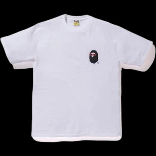 BAPE La College Back Print Tee Tee Red