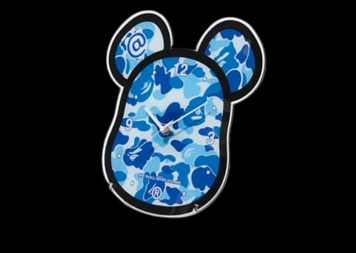 BAPE Medicom Toy ABC Bearbrick Clock Blue