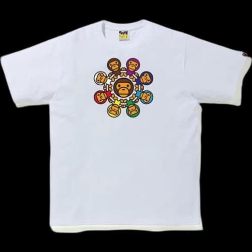 BAPE Milo Circle Tee White