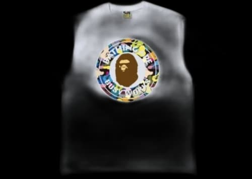 BAPE Multi Camo Busy Works Relaxed Fit Tee White