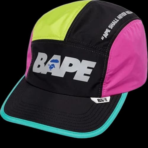 BAPE Multi Color Cap Black/Pink