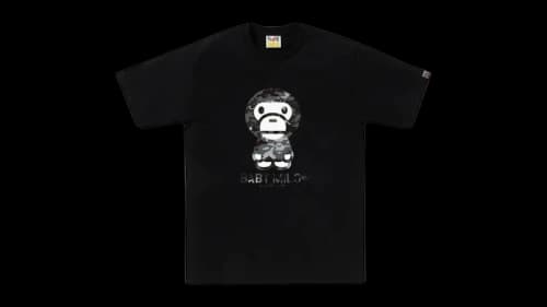 BAPE Multi Pixel Camo Baby Milo Tee Black