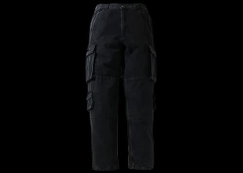 BAPE Multi Pocket Loose Fit Cargo Denim Pants Black