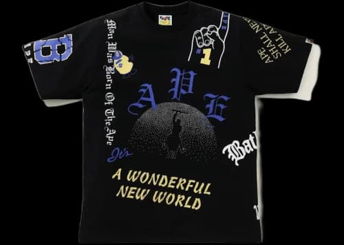 BAPE Multi Print Tee Black