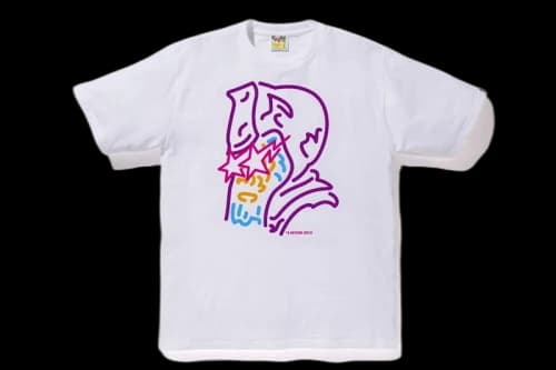 BAPE Neon Sign General Tee White